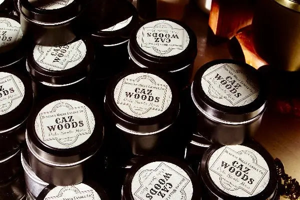 Caz Woods Soy Wax Candle | Palo Santo Moss - Duncans Mills Candle Co.