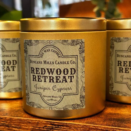 Redwood Retreat Soy Wax Candle | Juniper Cypress - Duncans Mills Candle Co.