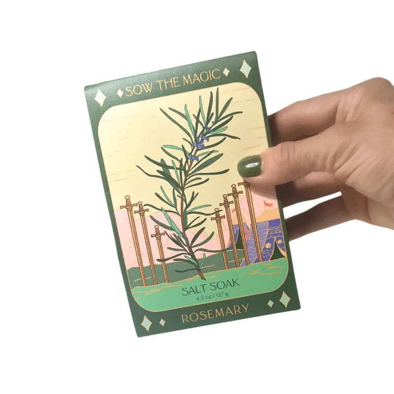 Salt Soak for Bath ~ Rosemary Seven Swords - Duncans Mills Candle Co.