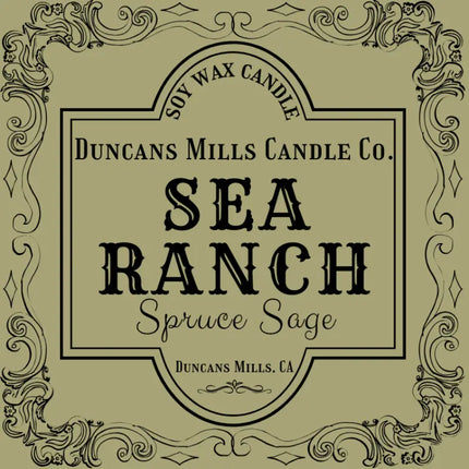 Sea Ranch Soy Wax Candle | Spruce Sage - Duncans Mills Candle Co.
