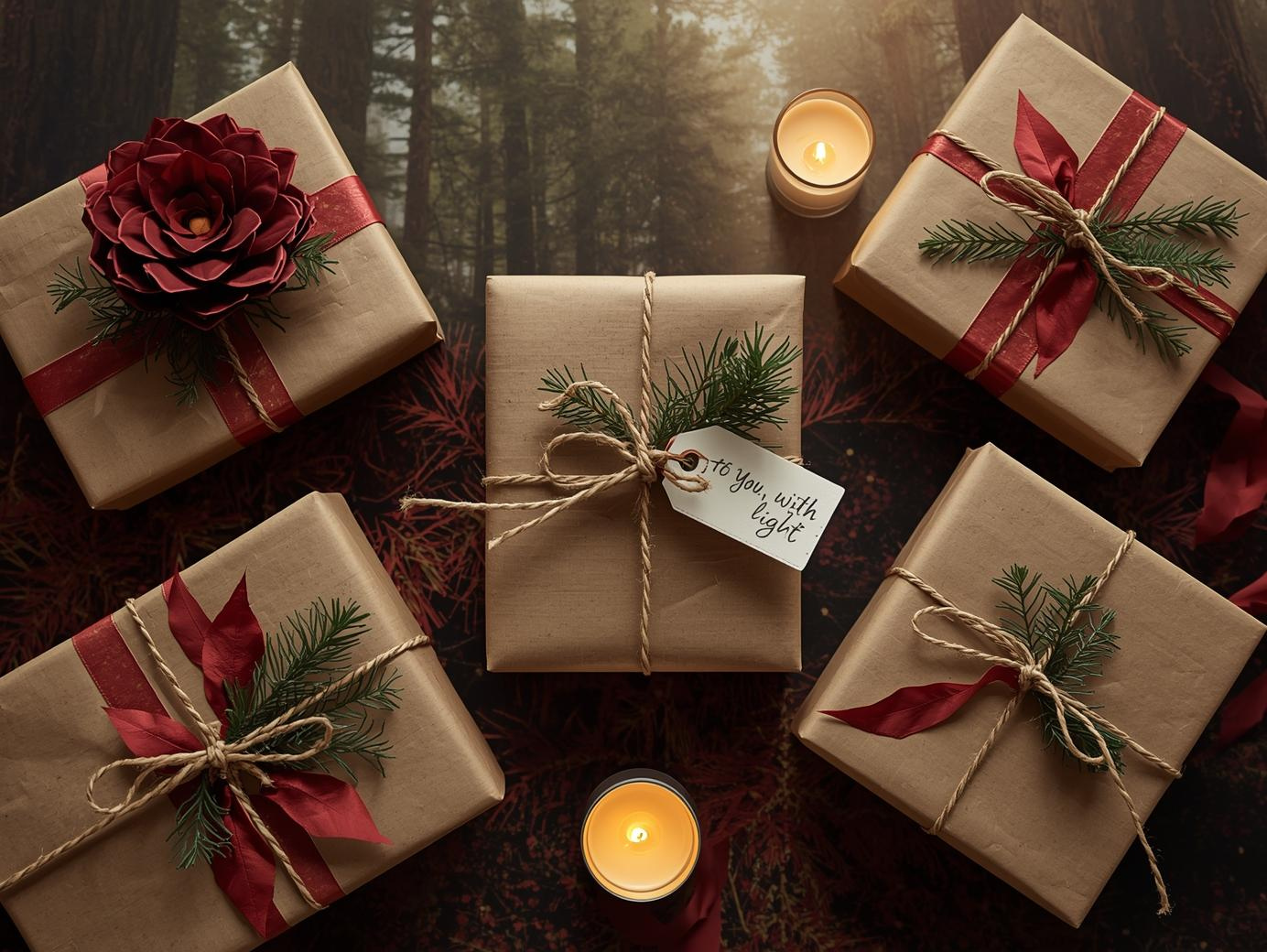 Wrapped Packages in a Redwood Forest