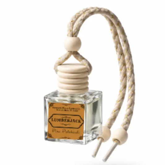 Lumberjack car diffuser with pine and patchouli notes for car and small spaces by Duncans Mills Candle Co.