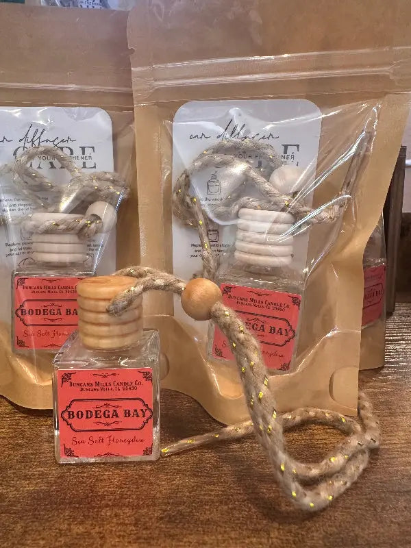 Bodega Bay Car Diffuser delivering sea salt and honeydew fragrance in a compact, portable design for cars and small spaces