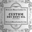 Custom Dry Body Oil Label