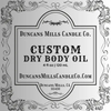 Custom Dry Body Oil Label