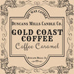 Gold Coast Coffee Candle Label