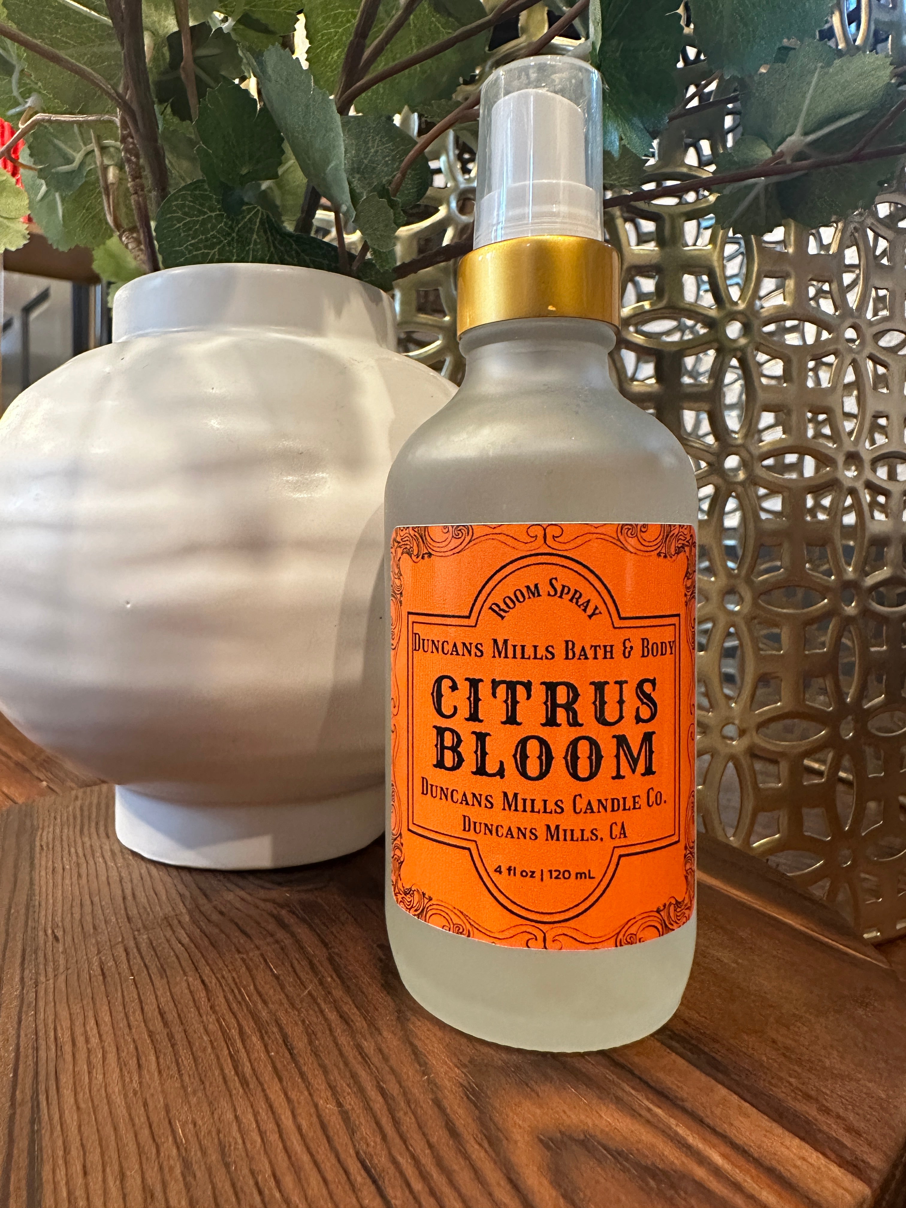Linen Room Spray Bottle Citrus Bloom