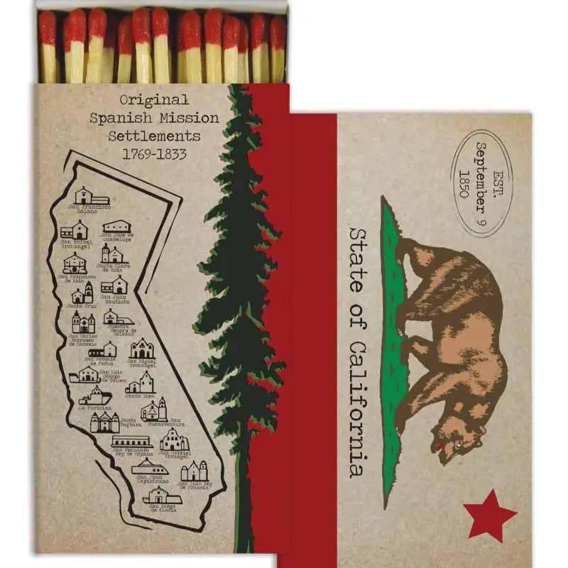 Matches - California Flag - Duncans Mills Candle Co.