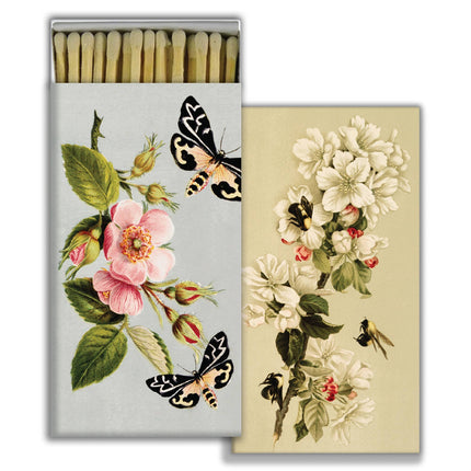 Matches_in an insects_and_floral design matchbox.