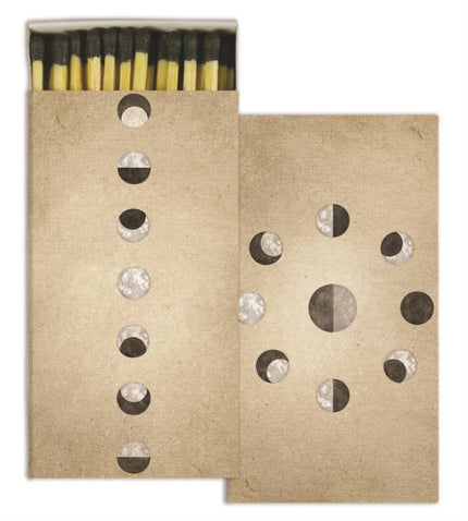 Phases of the Moon Matchbox and Matchsticks