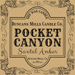 Pocket Canyon Soy Wax Candle | Santal Amber - Duncans Mills Candle Co.