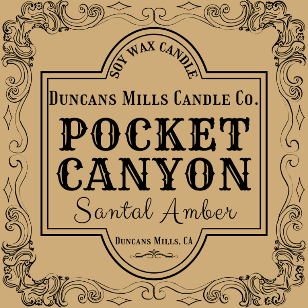 Pocket Canyon Soy Wax Candle | Santal Amber - Duncans Mills Candle Co.