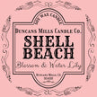 Shell Beach Soy Wax Candle | Blossom & Water Lily