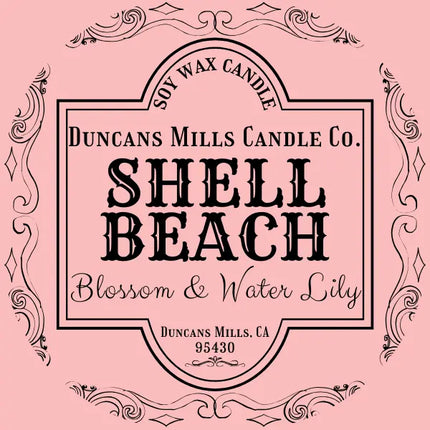 Shell Beach Soy Wax Candle | Blossom & Water Lily