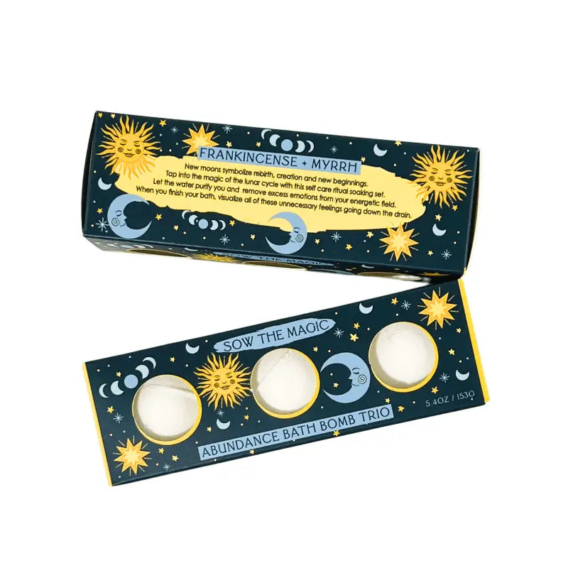 Bath Bomb Trio ~ Moon Phase Abundance - Duncans Mills Candle Co.