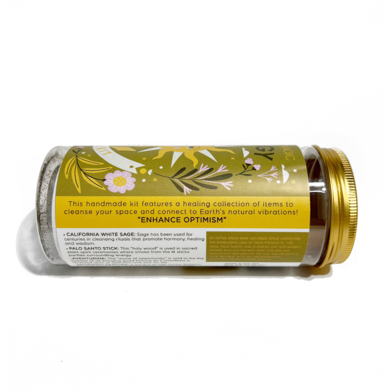 Ritual Kit ~ Energy with Aventurine, Palo Santo + Sage