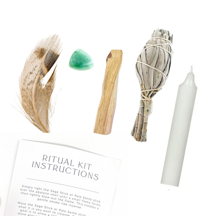 Ritual Kit ~ Energy with Aventurine, Palo Santo + Sage