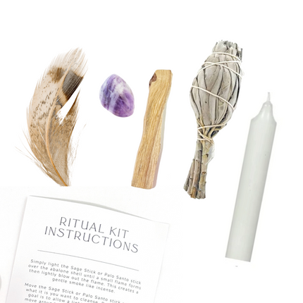 Ritual Kit ~ Intuition with Amethyst, Palo Santo + Sage