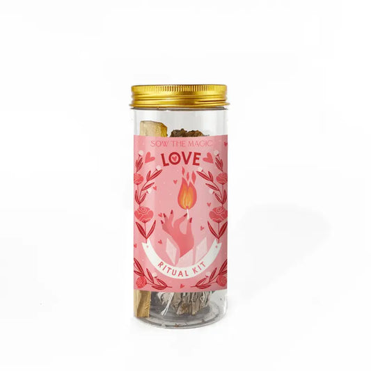 Ritual Kit ~ Love with Rose Quartz, Palo Santo + Sage - Duncans Mills Candle Co.