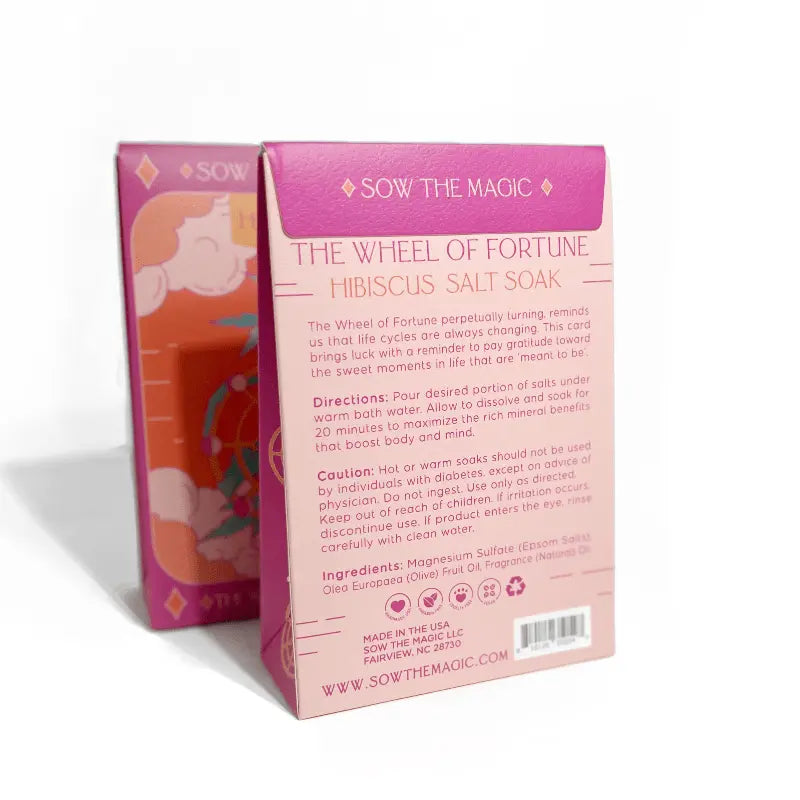 Salt Soak for Bath ~ Hibiscus Wheel of Fortune - Duncans Mills Candle Co.